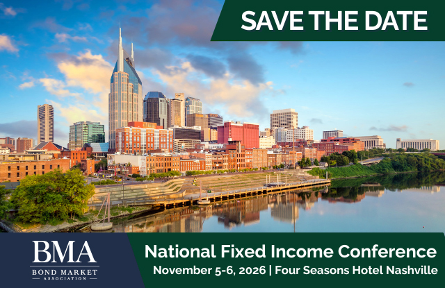 National Fixed Income Conference Save the Date event tile for November 5-6, 2026 in Nashville